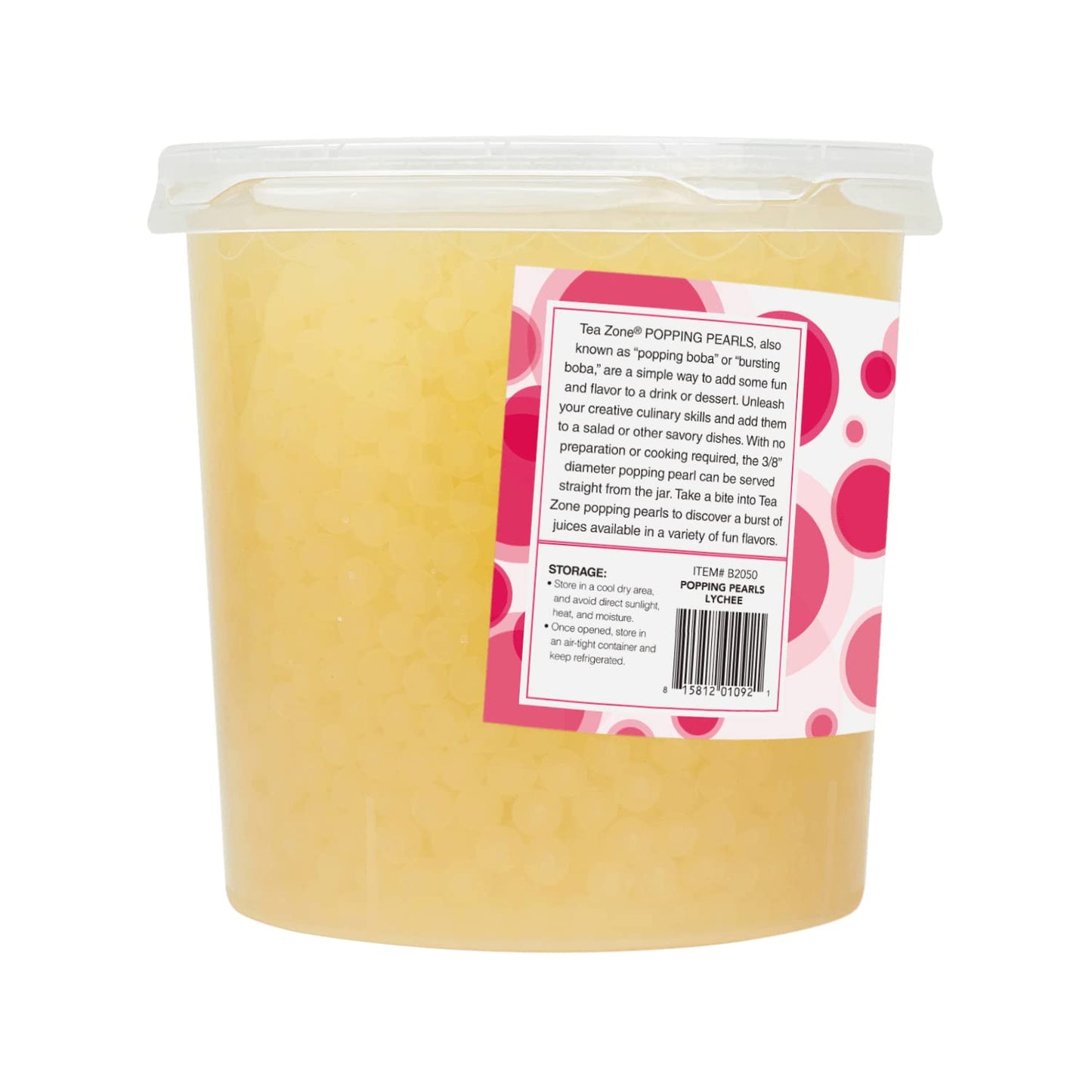 Tea Zone 7 Lb Lychee Popping Pearls