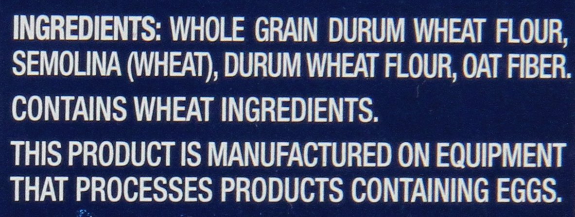 Whole Grain Pasta, Thin Spaghetti, 16oz,(Pack of 4)