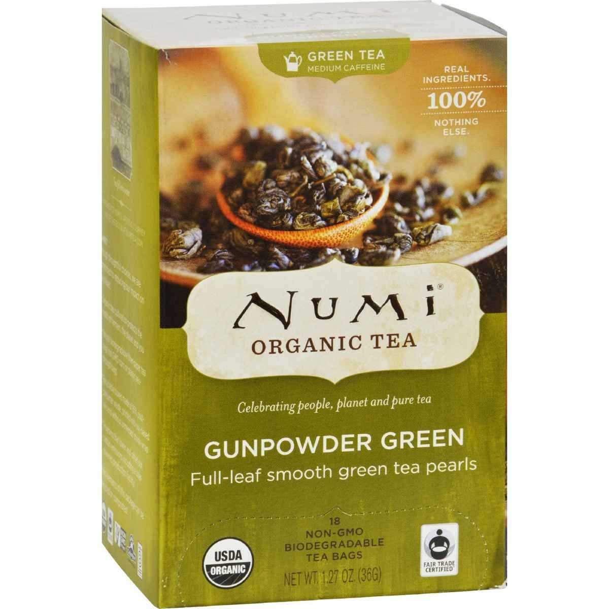 Numi Tea Temple of Heaven Gunpowder, 18-Bag (Pack of 6)