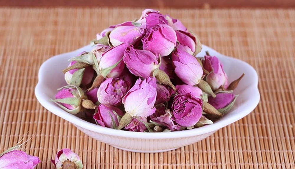 TooGet Organic Dried Pink Rose Buds & Petals, Culinary Food Grade, 2 OZ