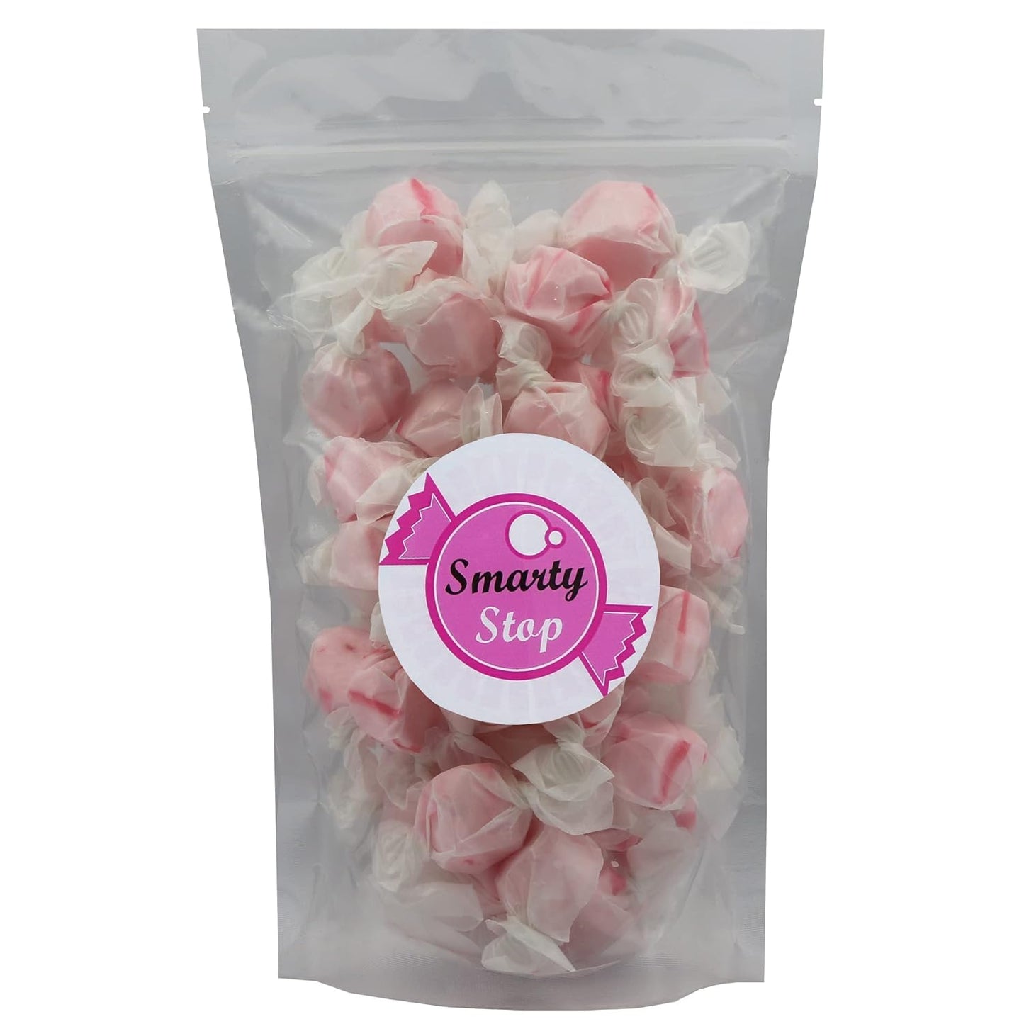 Gourmet Soft And Chewy Salt Water Taffy Candies - Individually Wrapped - Bulk Bags (Pink Bubble Gum, 3 Pound (Pack Of 1))