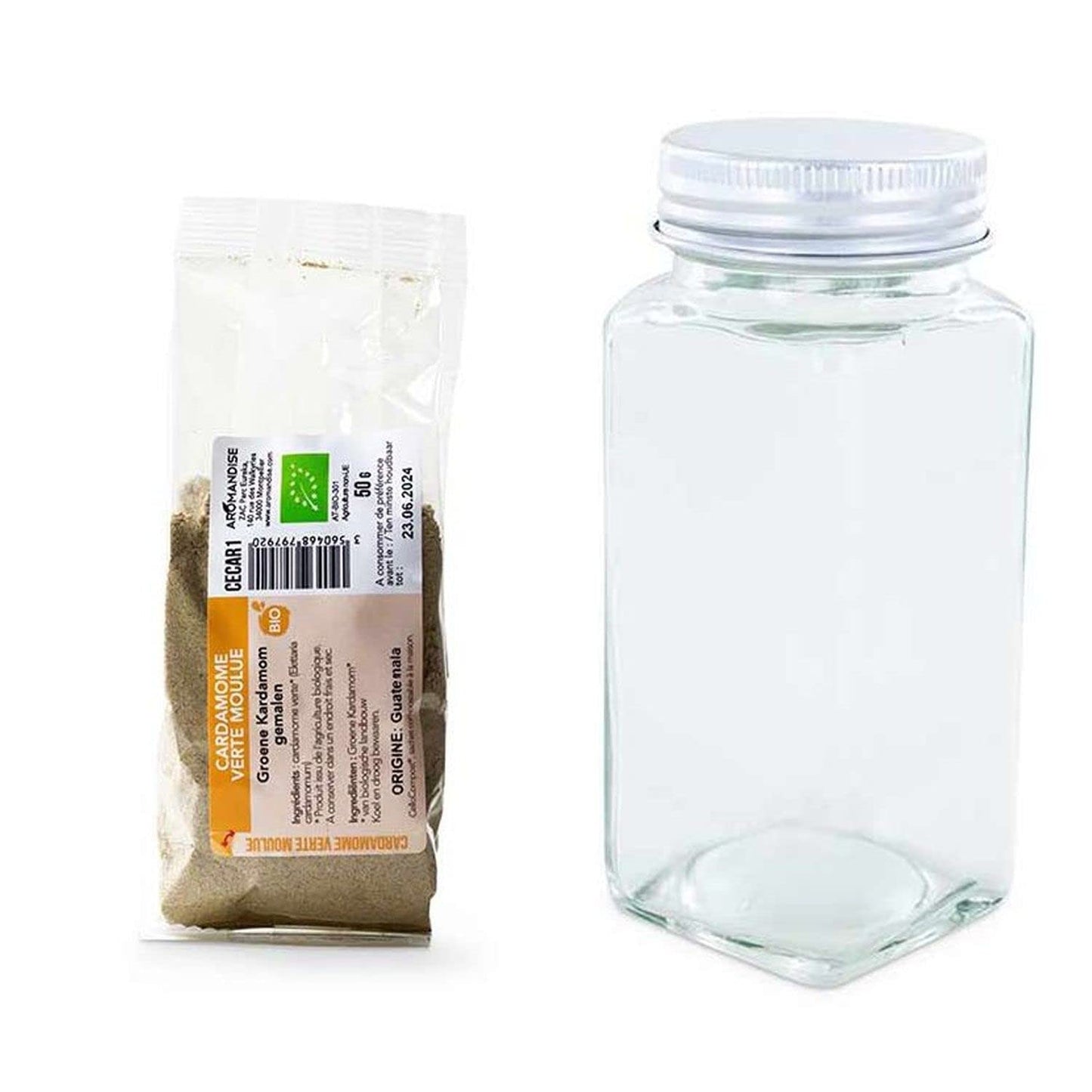 Spice bottle + ground cardamom 50 g