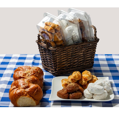 Authentic Greek Bakery Mix: Taste Greece at Home with tsoureki, melomakarono, kourabie and koulourakia