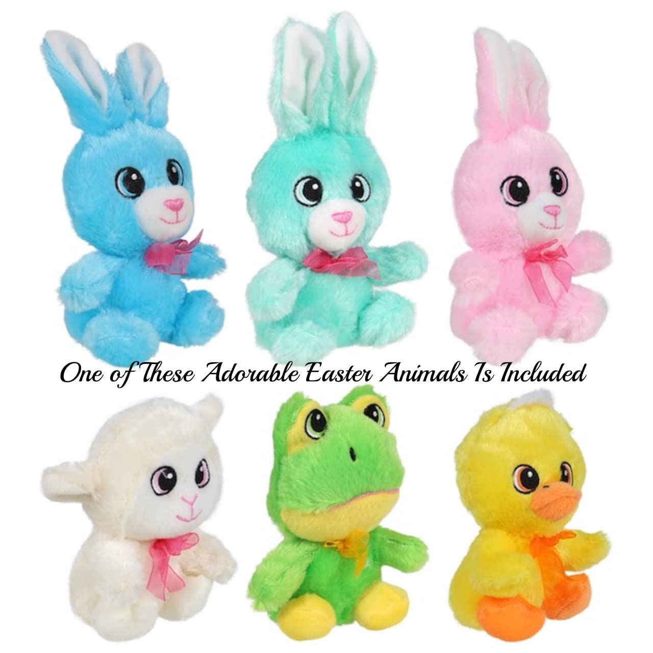 Happy Easter Gift Box Bundle, 20 Items With Chocolate Cross, Gummies, Assorted Candies, And More, Beautiful Easter Basket Greeti