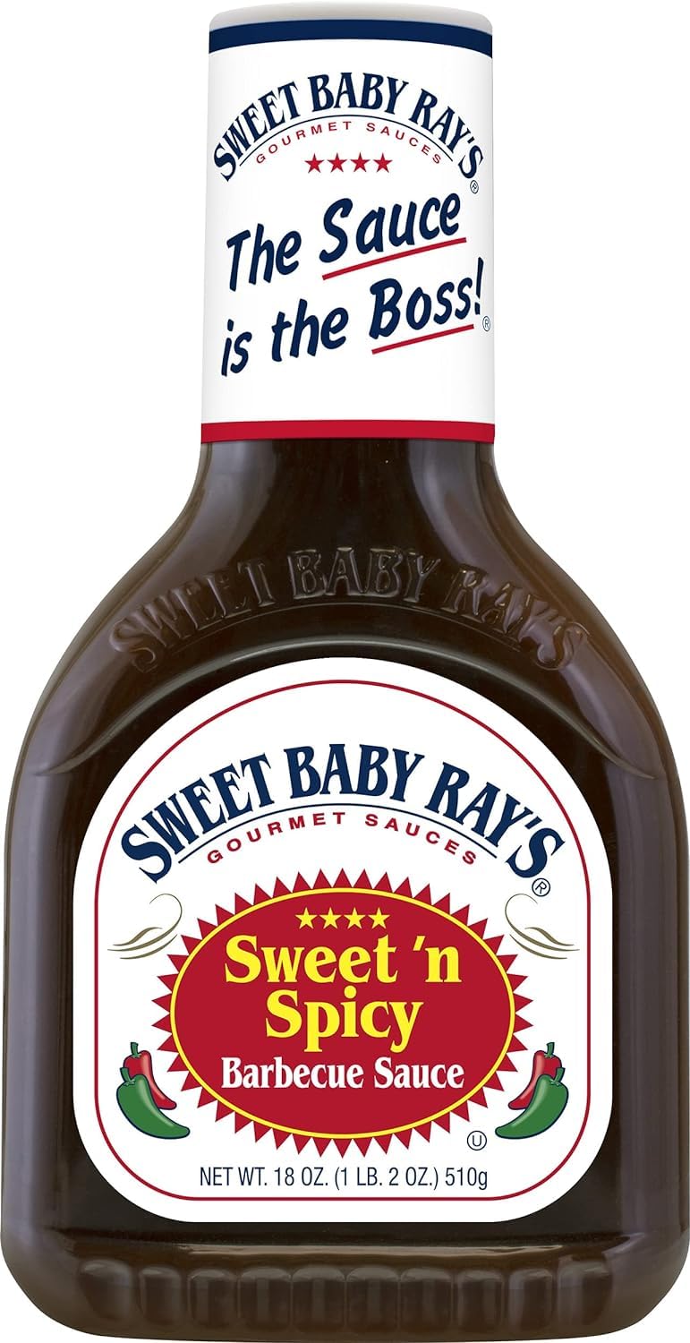 Sweet Baby Ray's Trial Pack Barbecue Sauces Includes 1 Original, 1 Sweet n Spicy, 1 Honey, 1 Hickory Brown Sugar, 1 Honey Chipot