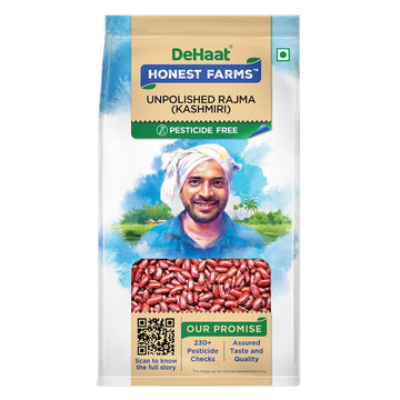 Dehaat Honest Farms Pesticide Free Unpolished Rajma (Kashmiri) 500 Gm