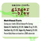 Maine Root Hand Crafted Ginger Brew Soda, 12 fl oz - Pack of 12 Glass Bottles