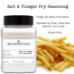 Raw Essentials Salt And Vinegar Fry Seasoning, Gourmet Fries Seasoning - Great On Fries, Fried Fish, Popcorn, And Chips - Tangy