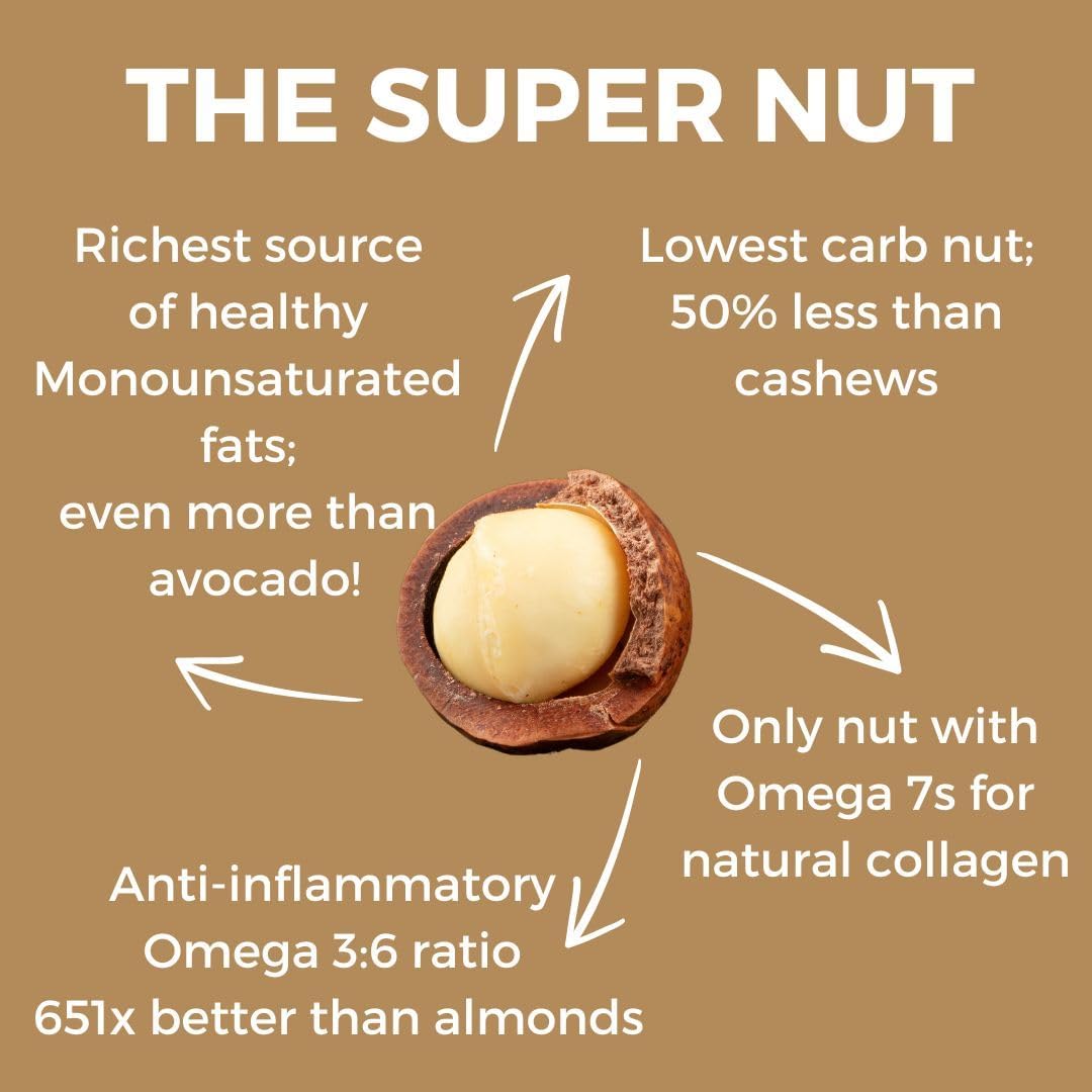 House Of Macadamias Premium Seasoned Macadamia Nuts, Roasted With Namibian Sea Salt, Bulk Nuts, Keto, Vegan, Paleo, All Natural,