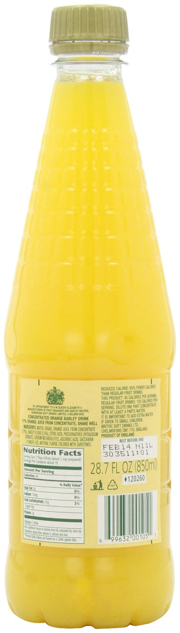 Robinson's Orange Barley Water, 28.7-Ounce (Pack of 4)