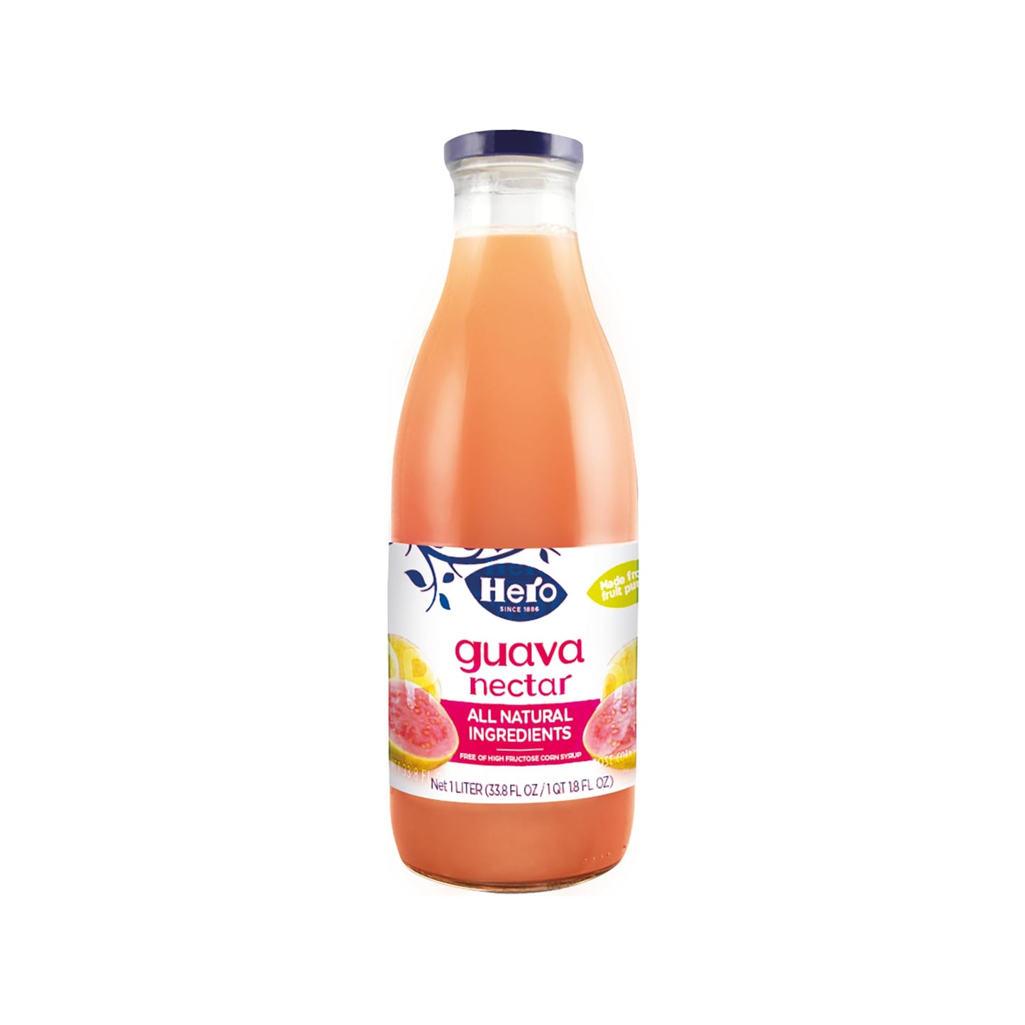 Hero Guava Nectar, 33.8 Ounce - 6 per case.