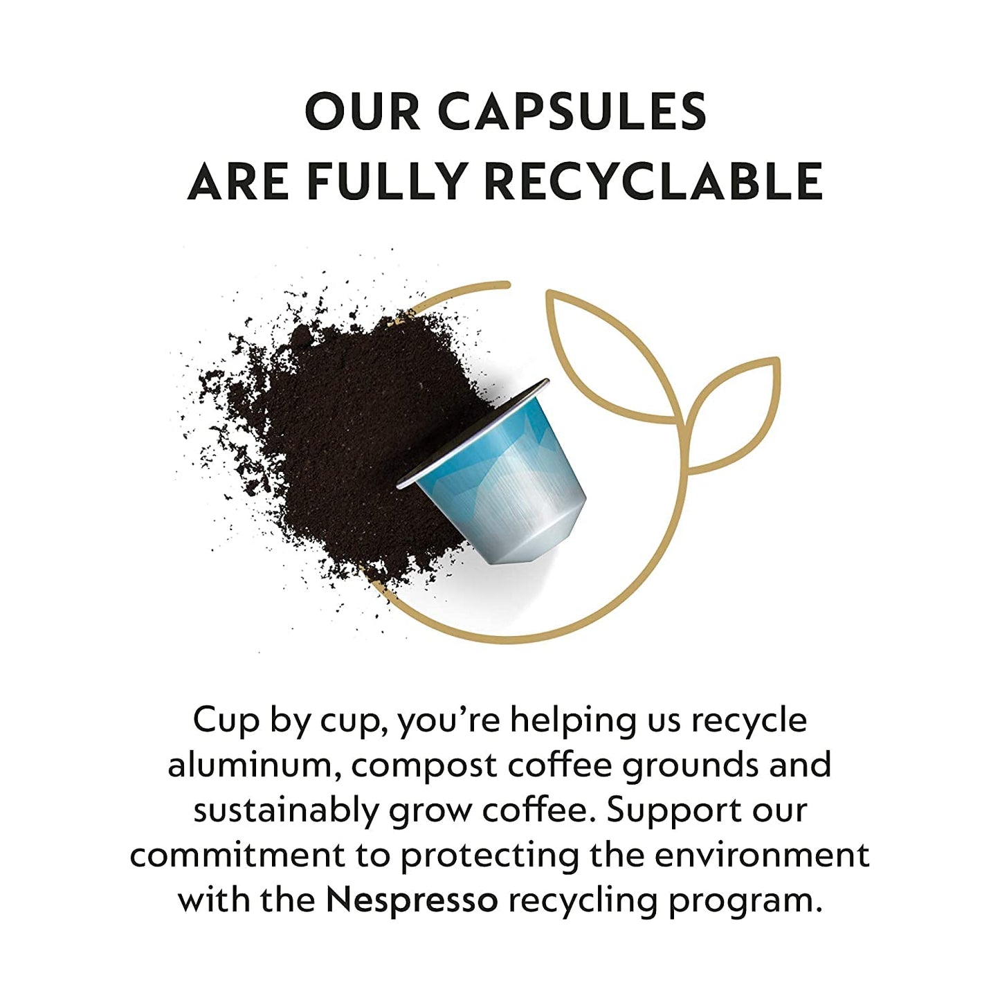 Nespresso Espresso Coffee Pods, Original Line Freddo Delicato, 50-Count, Model U-S40752