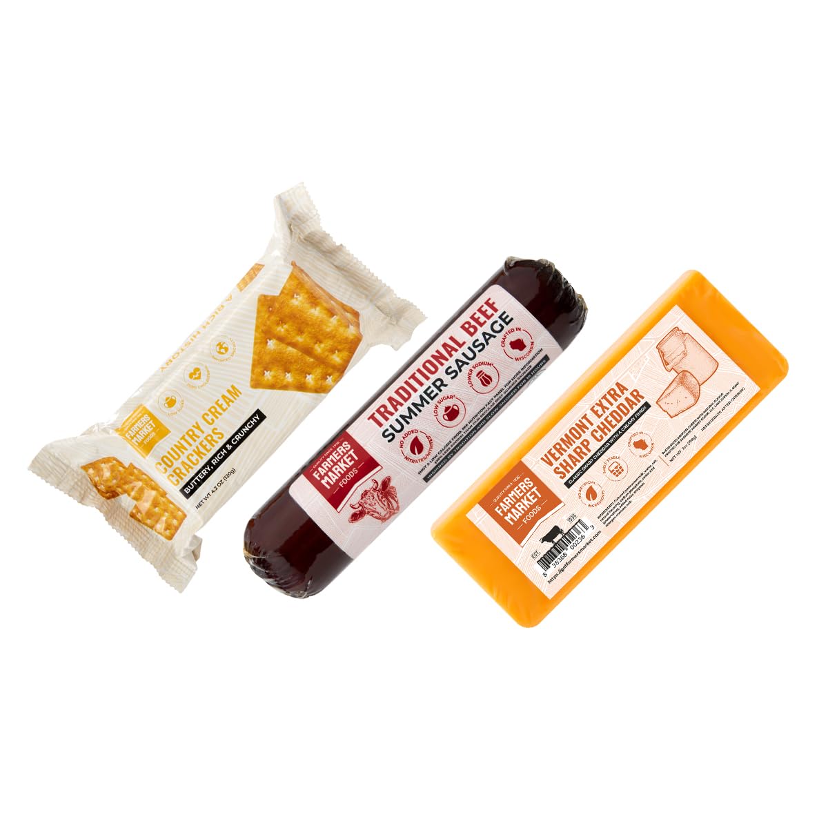 Farmers Market  Gluten Free  Keto  Paleo  Low Sodium  Zero Sugar  Summer Sausage Gift Set  Cheese Gift Set  Beef Backpacking Bundle