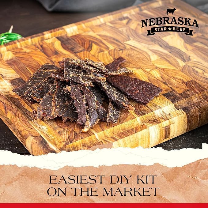 Lucky Beef Jerky Spicy DIY Jerky Seasoning Kit - 12oz - Includes Red Pepper, Black Pepper, Sweet & Spicy