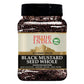 Pride Of India- Organic Black Mustard Seed Whole - 24 Oz (680 Gm) Large Dual Sifter Jar - Certified Pure Indian Vegan Spice- Bes