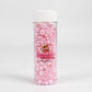 Twisweet Pink Pearl Sprinkles For Cake Decorating, Edible Sugar Pearls For Baking, Mix Size, Cake Topper Cupcake Cookie Ice Cream Dessert Decorations, Baby Shower Wedding Birthday Valentine Supplies (130G/4.58Oz)