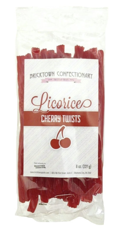 Cherry Licorice Twists - Fat-Free Old Fashioned Gourmet Cherry Licorice Candy - Soft & Chewy Texture with Bold Fresh Flavor - Li