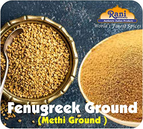 Rani Fenugreek (Methi) Seeds Ground Powder 16oz (1lb) 454g Jar, Trigonella foenum graecum ~ All Natural | Vegan | Gluten Friendl