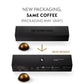 Nespresso Vertuo Double Espresso Chiaro Coffee Pods, Medium Roast, 30-Count, Model 107547