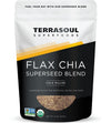 Terrasoul Superfoods Organic Flax Chia Blend  8 Oz - Cold Milled Flax | Chia Seeds | Superseed Boost For Energy & Wellness