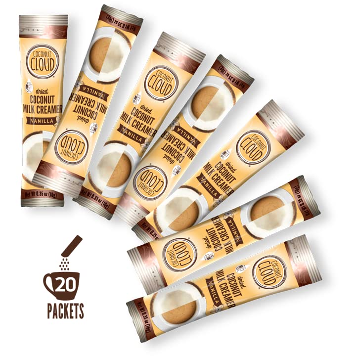 Coconut Cloud Dairy-Free Coffee Creamer, Vegan, Gluten Free, Non-GMO, 0.35 Ounce (Pack of 20)