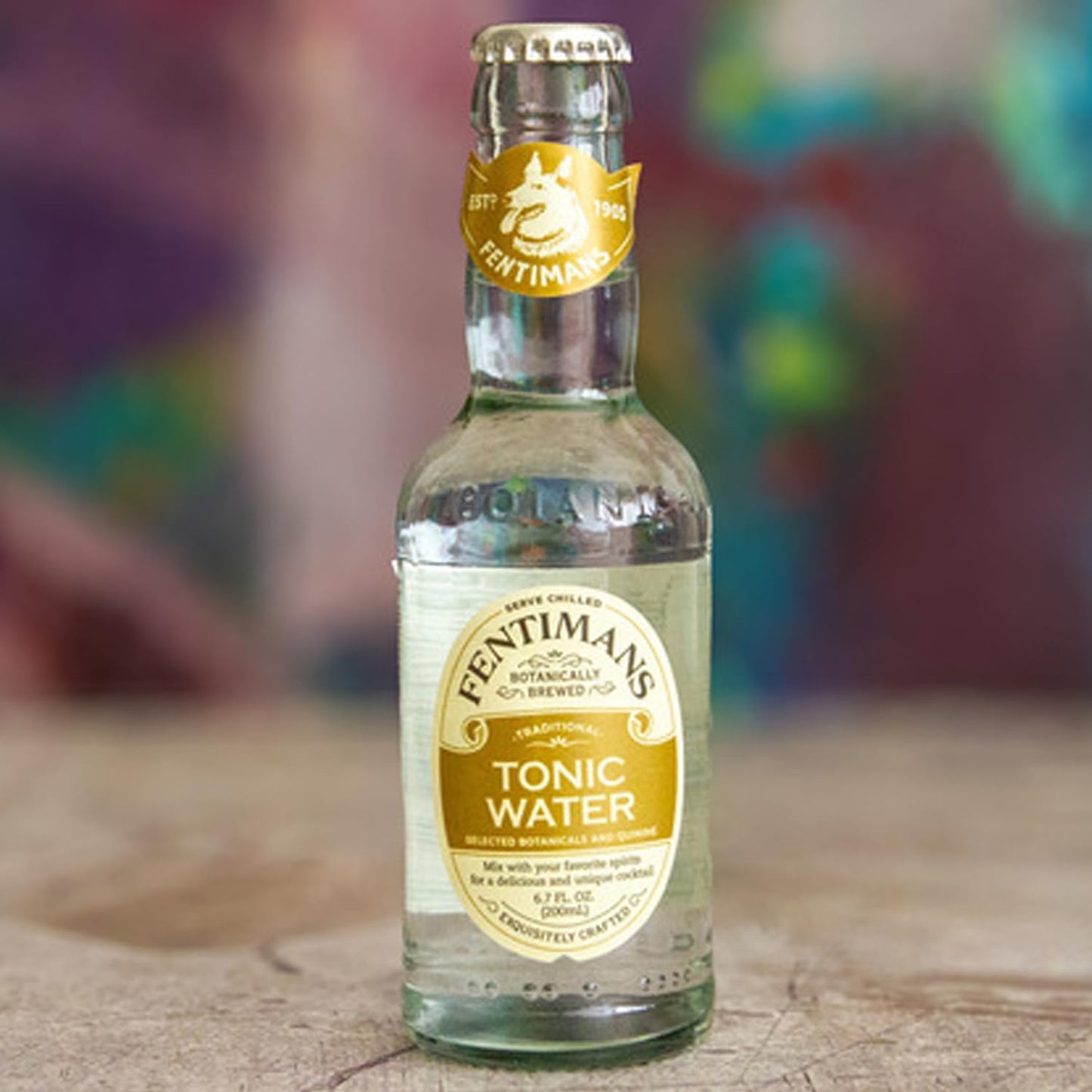Fentimans Natural Tonic Water - Premium Mixer for Cocktails, 6.7 Fl Oz Bottles, Pack of 6