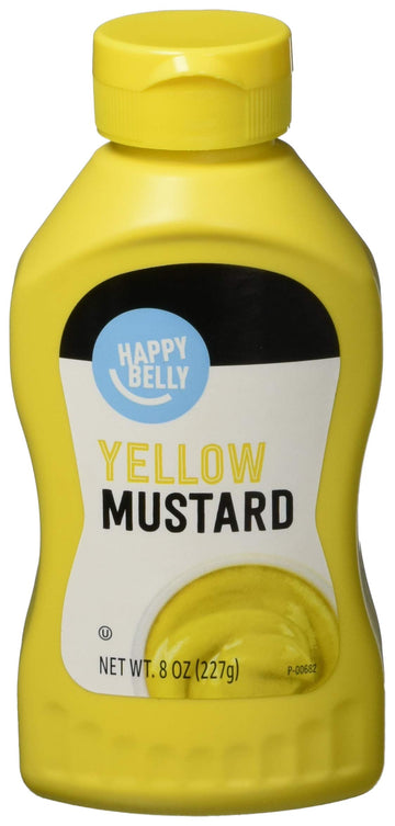 Happy Belly Yellow Mustard, Kosher, 8 Ounce, Pack of 1