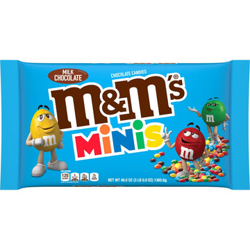 M&M'S Minis Milk Chocolate Candy, Bulk Candy, 3 Lbs Bag