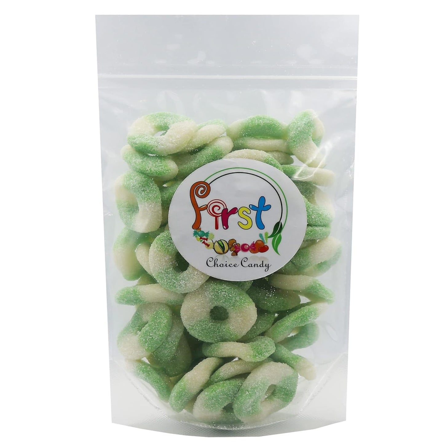 Firstchoicecandy Gummy Rings (Sour Mini Watermelon, 4.5 Pound (Pack Of 1))