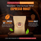 Nicoletti Coffee Old School 1972 Espresso Roast 12oz Whole Beans (Made in Brooklyn NY since 1972) Fresh roasted with date.