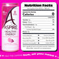 ASPIRE Raspberry Acai 24 Pack - Sugar Free  Natural Caffeine Low Caffeine Sparkling Drink - Keto Friendly - Refreshing Sparkling Boost