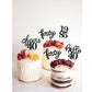 24 Pcs Glitter 40Th Birthday Cupcake Toppers For Celebrating Forty Years Old Birthday Party Decorations (Glitter Black)