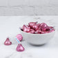 Just Candy Pink Candy Kisses Milk Chocolate - 90 Count, Approximately 90 Pieces