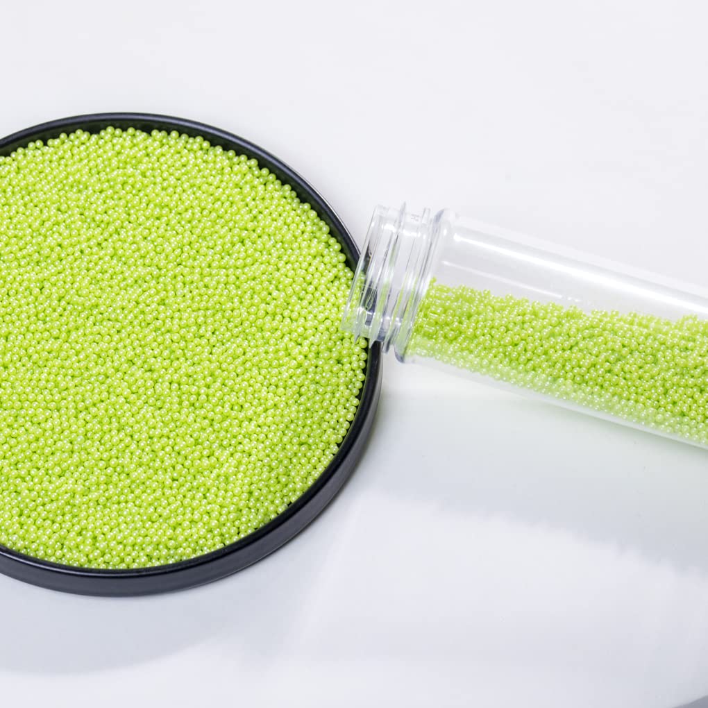 Green Sprinkle Edible Pearl Christmas sprinkles130g 4.6OZ,Cake sprinkles,Cookie sprinkles,Sugar Pearl,Edible Candy Pearls for Ca