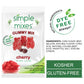 Simple Mixes Natural Gummy Mix, Healthy Snack, Dye-Free, No Gluten Or Fat, Kosher, (3-Pack, Cherry)