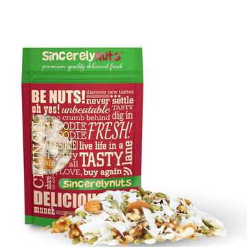 Sincerely Nuts Ultimate Nutrition Keto Trail Mix (3 LB)- Pumpkin Seeds, Coconut, Sunflower Seeds, Almonds, Walnuts- Gluten-Free 