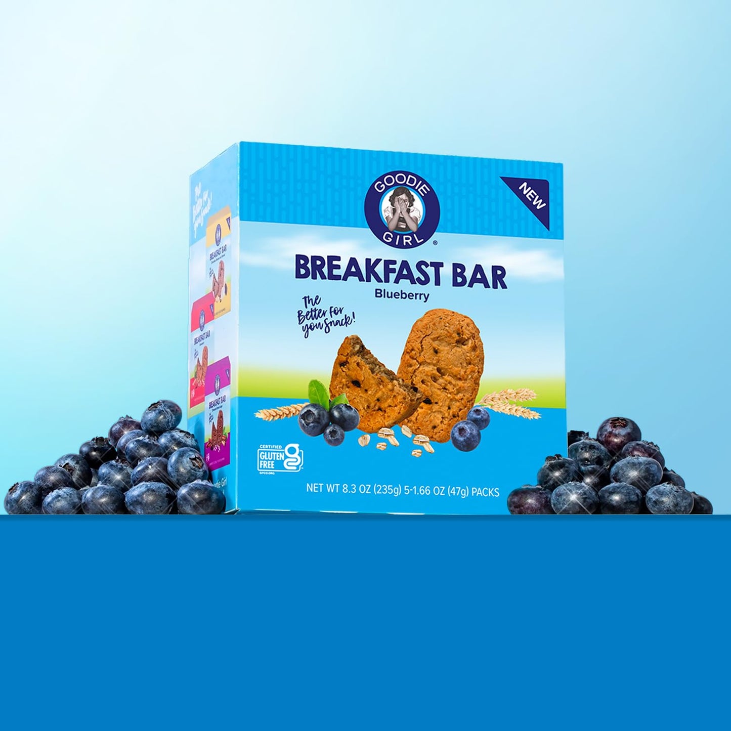 Goodie Girl Soft Breakfast Bar, Blueberry | Baked, Chewy, Gluten Free (3 Pack)