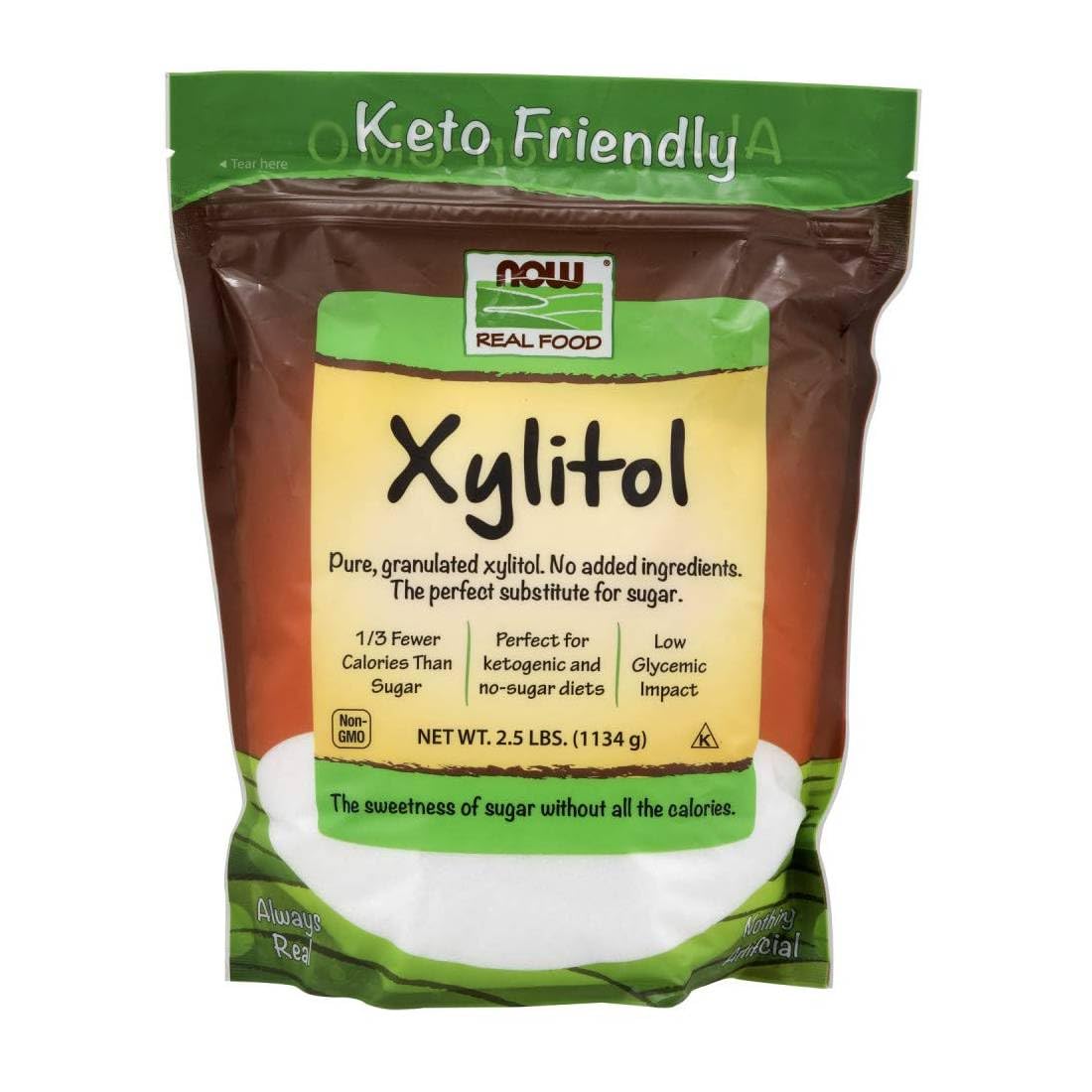 Now Foods Xylitol 2.5 Lbs Fine Granules