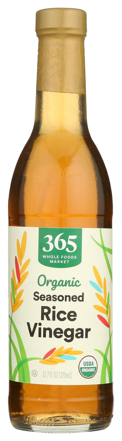 365 Everyday Value Organic Rice Vinegar, Seasoned, 12.7 oz, 12.7 fl oz