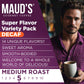 Mauds Flavored Decaf Coffee Pods Variety Pack  80ct | 14 Assorted Blends | 100% Arabica Flavored Coffee | Solar Energy Produced Recyclable Single Serve Coffee Pods Compatible with Keurig K-Cup malt-inspired