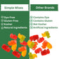 Simple Mixes Natural Gummy Mix, Strawberry, Lime, Cherry, Orange & Raspberry, Dye-Free, No Gluten or Fat, Kosher, (Variety, 5 Pa