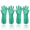 Reusable Dishwashing Cleaning Gloves Small Kitchen Household Gloves With Latex Free, Cotton Lining Waterproof Dish Washing Heavy