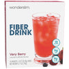WonderSlim Fiber Drink, Very Berry, 5g Fiber, Gluten Free, Keto Friendly, 10ct Pack, 0.27 Ounce per Drink