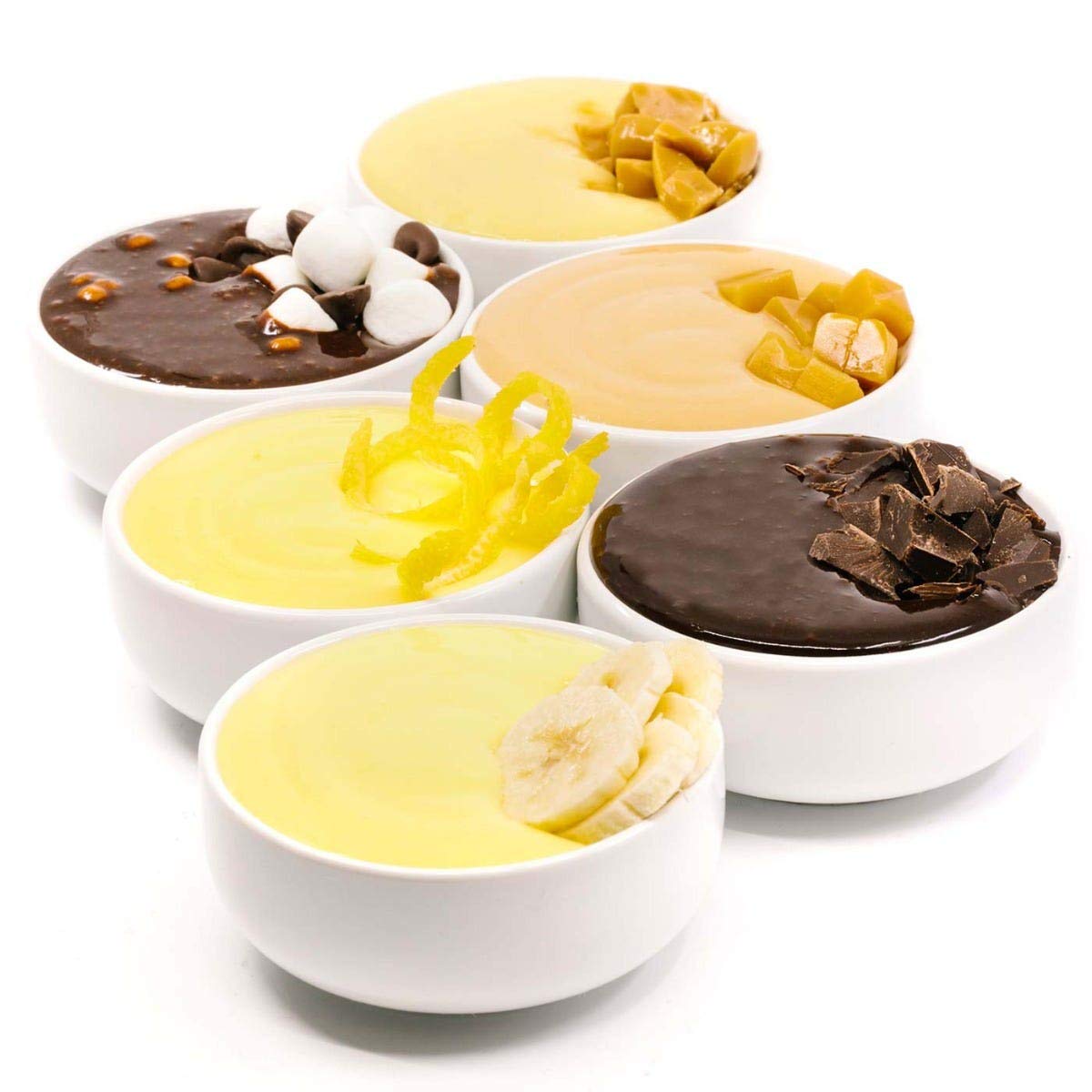 WonderSlim Protein Pudding Mix Variety Pack, 80-90 Calories, 12g Protein, 1 Box - 7 Count