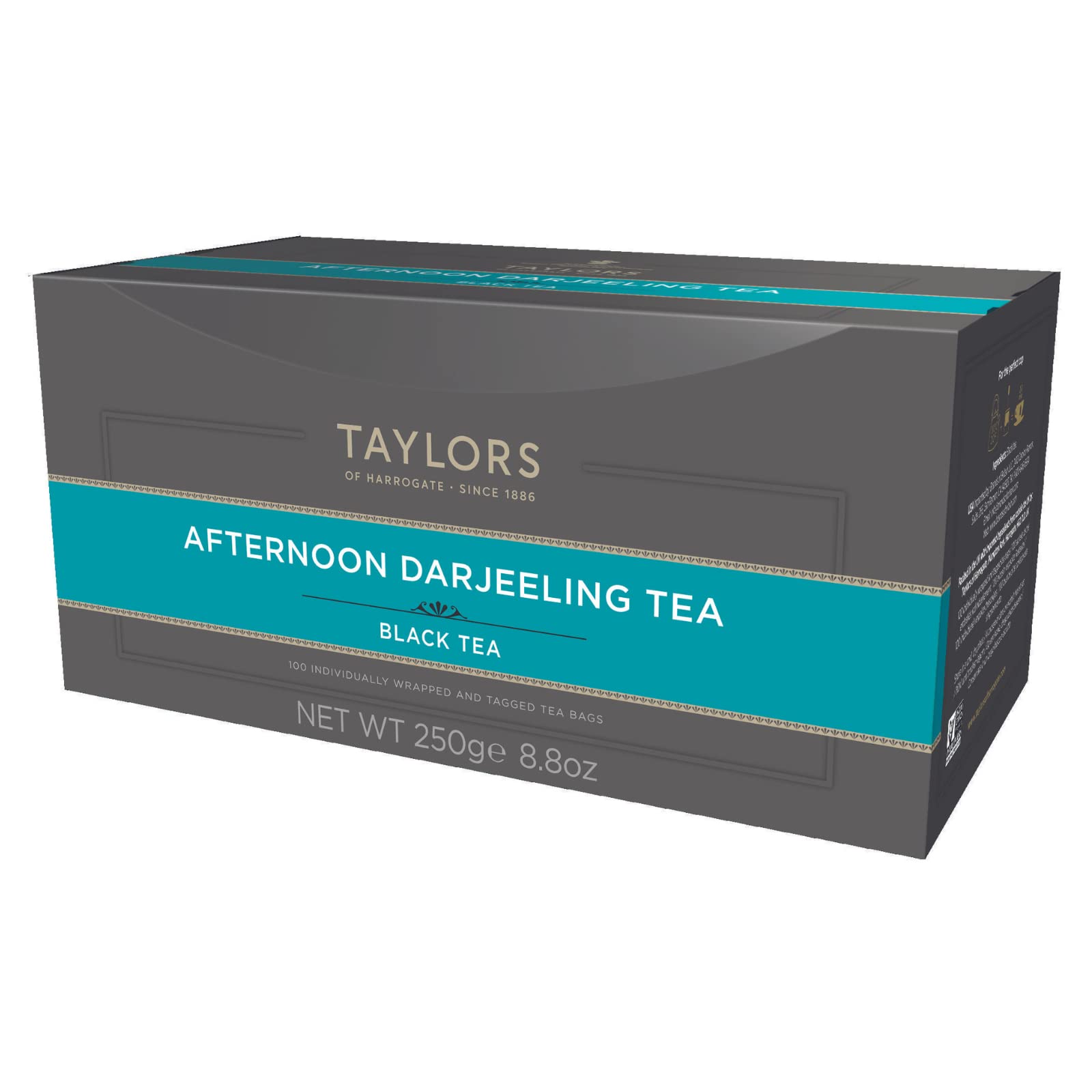 Taylors Of Harrogate Afternoon Darjeeling, 100 Count (Pack Of 1)