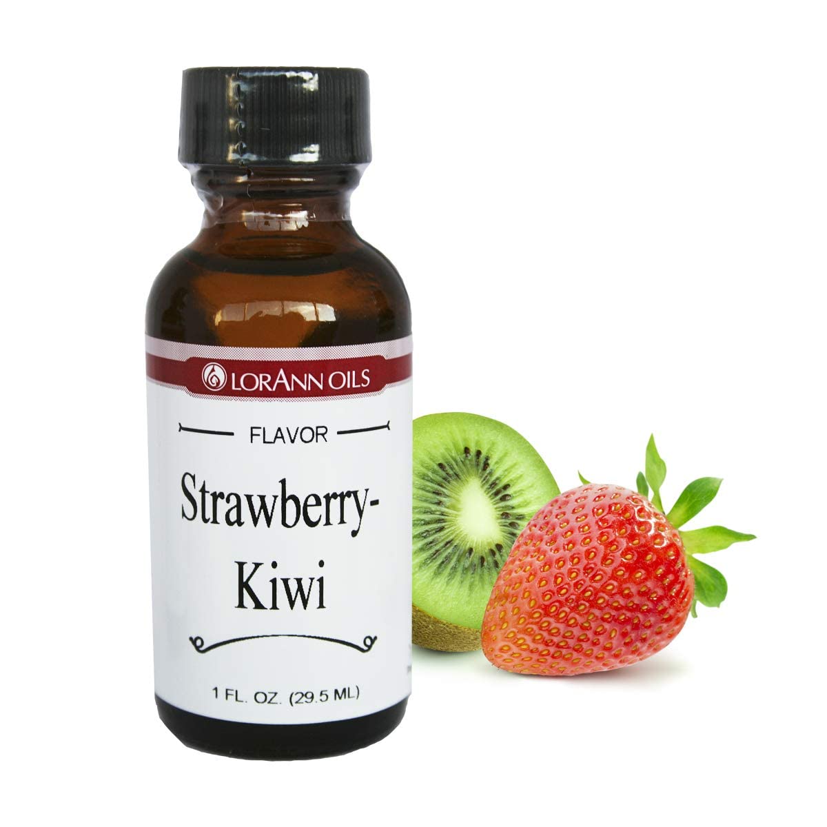 LorAnn Strawberry-Kiwi Flavoring, 1 Fl Oz, Clear Yellow to Light Tan, Model 0322
