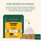 VAHDAM Turmeric Spice Herbal Tea Bags - Caffeine Free, Non-GMO, Gluten Free, 15 Count, Individually Wrapped Pyramid Bags