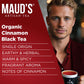Mauds Cinnamon Organic Black Tea Pods  22ct | Cinn-Fully Cinnamon Tea | Hot Cinnamon Spice Tea | Solar Energy Produced Recyclable Single Serve Tea Pods Compatible with Keurig K-Cup malt-inspired