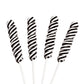 Black Twisty Lollipops - 24 Unicorn Suckers Individually Wrapped Bulk - Great For Candy Buffet - Wedding - Graduation - Hallowee