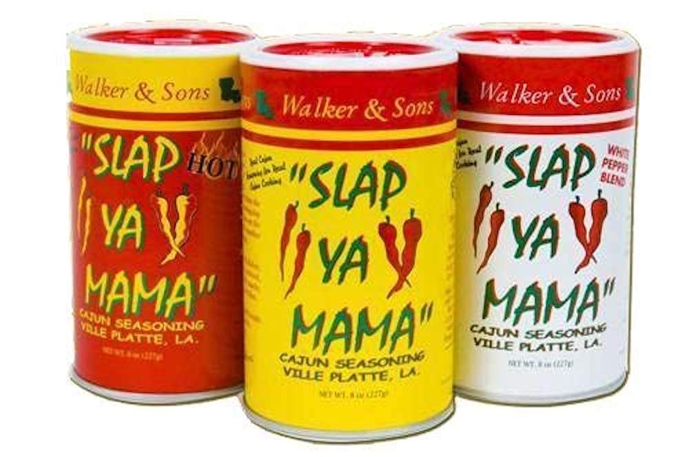 SLAP YA MAMA Cajun Seasoning Variety Pack - Original, Hot & White Pepper, 8 oz Cans, All Natural, No MSG, Kosher
